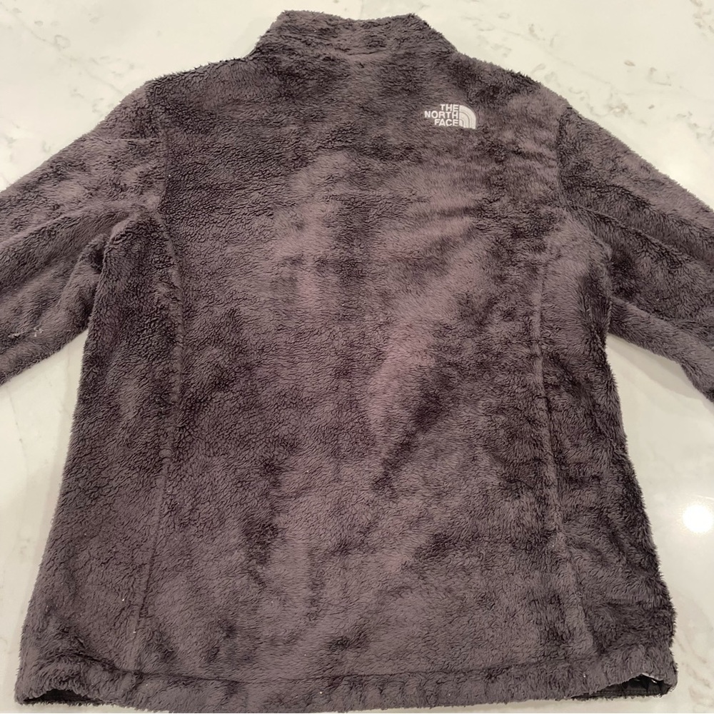The North Face “Osito” dark grey silken fleece zip up jacket - Picture 13 of 15